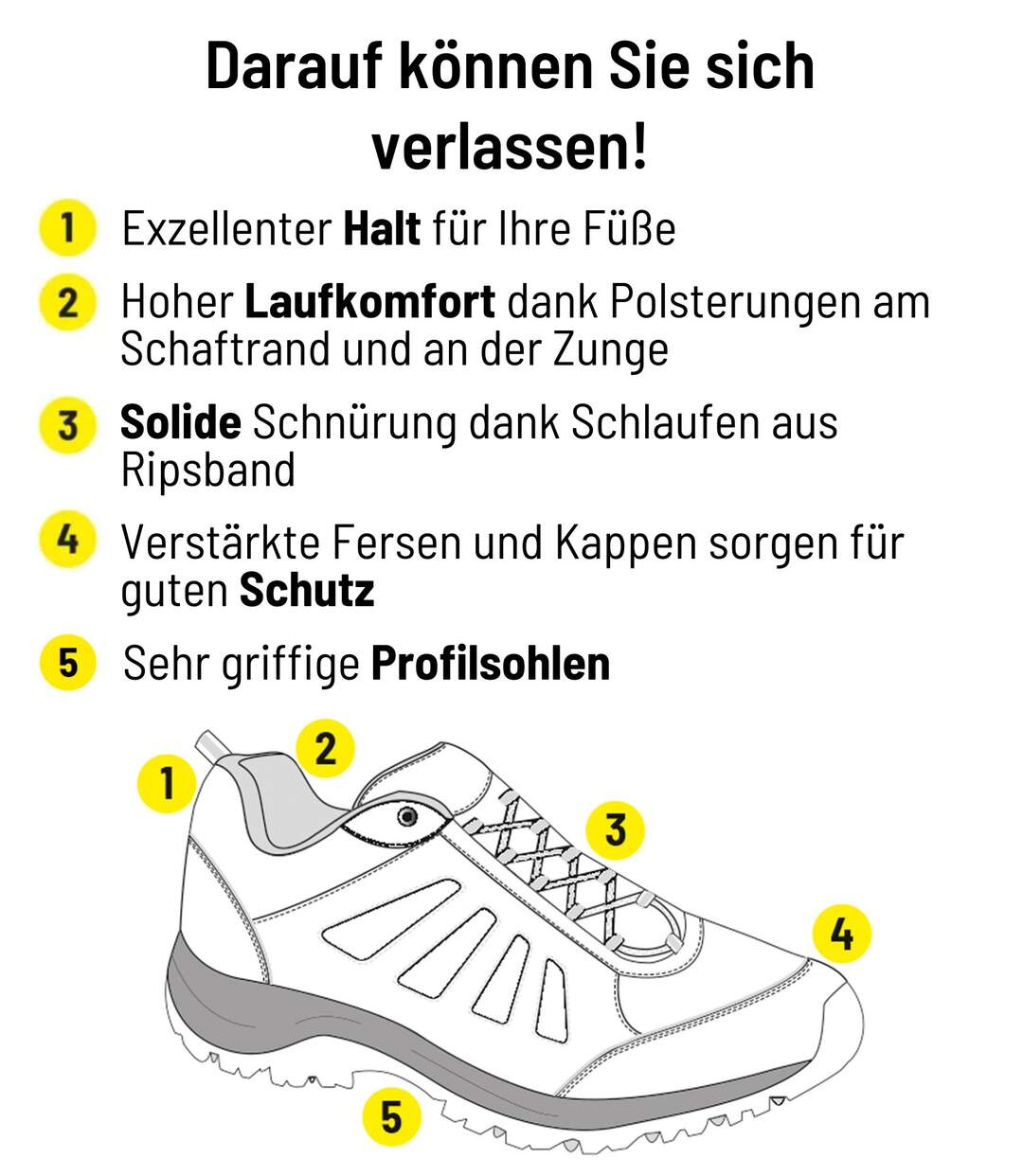 Universelle Trekking-Schuhe