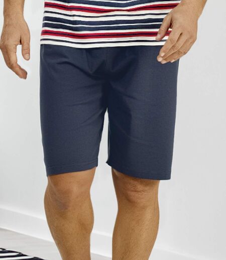 Le Pyjashort Col V Rayé