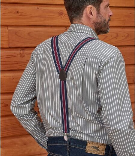 Men's Striped Suspenders