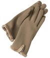 Women's Touchscreen Gloves - Taupe Atlas For Men
