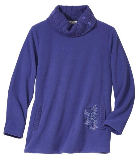 Pullover aus Microfleece im Tunika-Stil