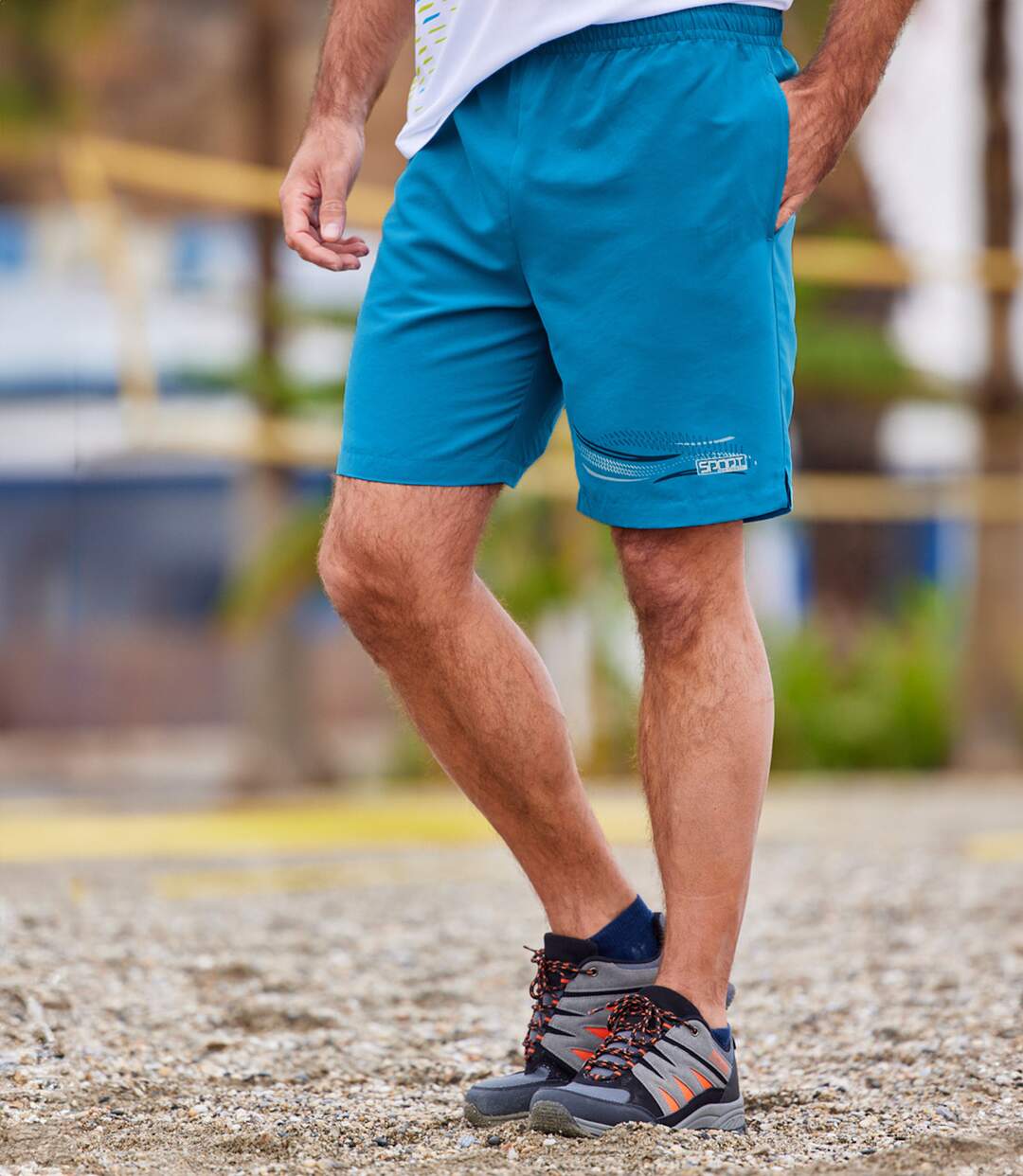 Pack of 2 Men's Microfibre Shorts - Navy Blue-2