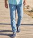 Kényelmes, világoskék Regular sztreccsfarmer-4