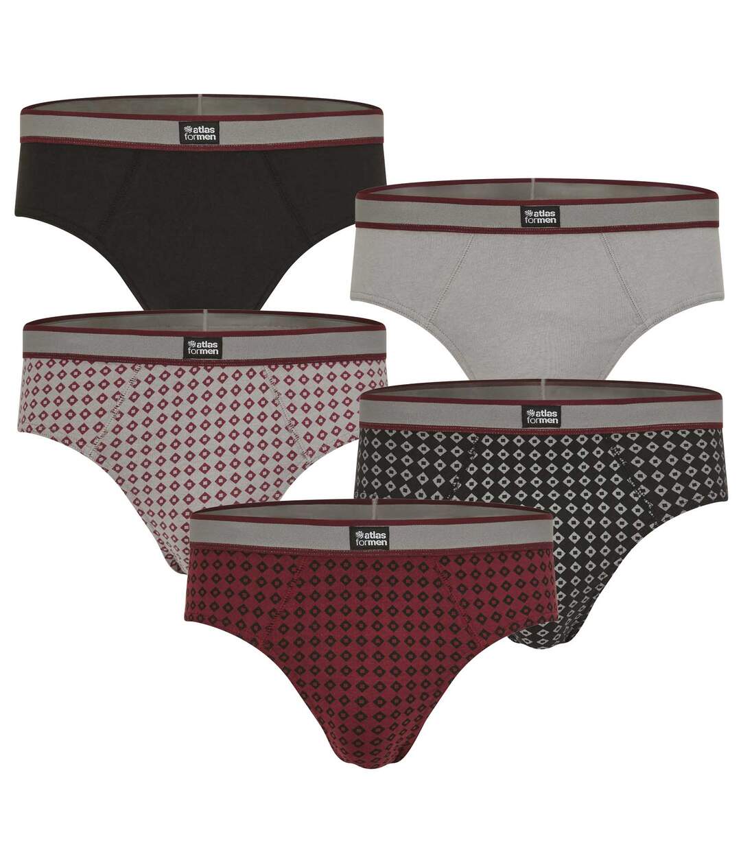 5er-Pack modische Slips  Atlas For Men