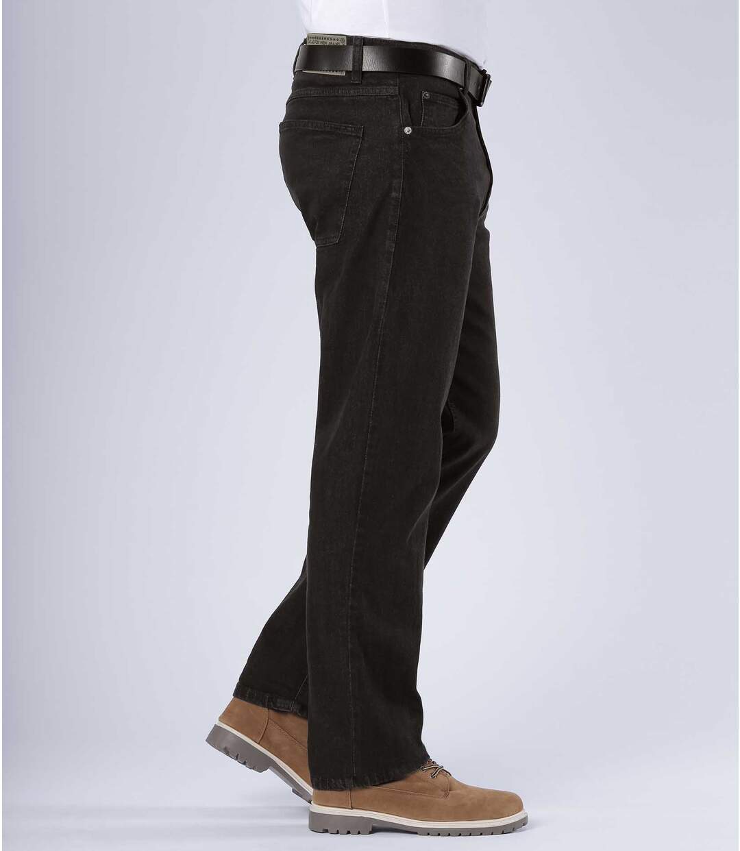 Men's Black Regular-Fit Jeans-3