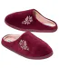 Les Mules Velours Broderie Florale-1