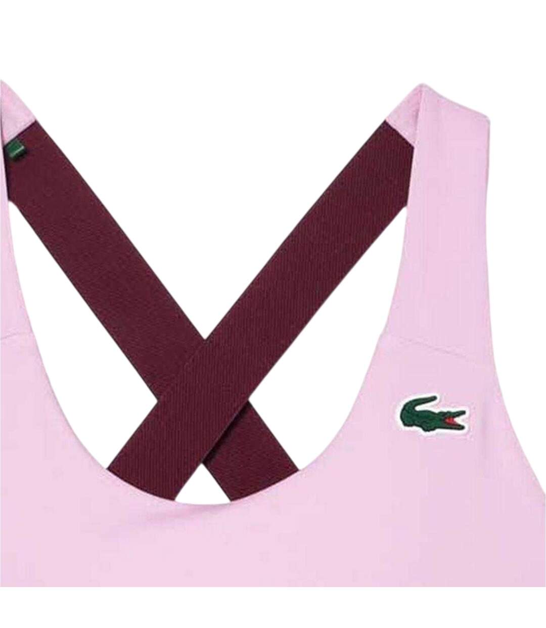 Womens/ladies Stretch Breathable Bralette Pink Lacoste-3