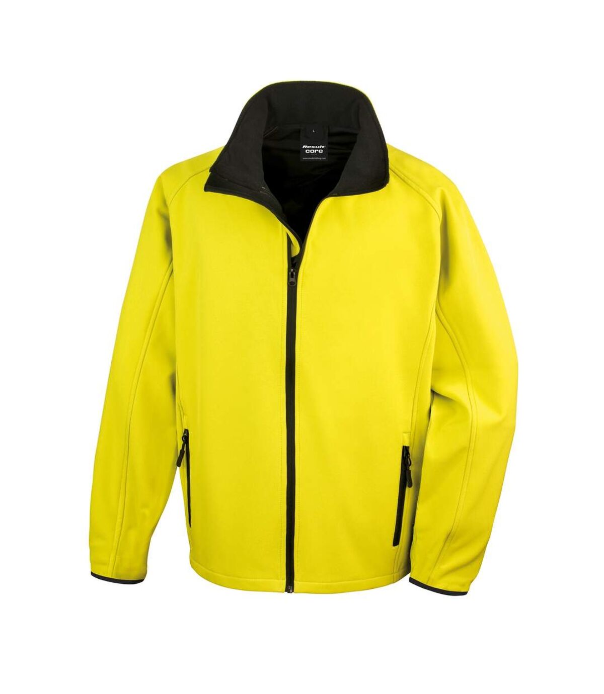 Result Mens Core Printable Softshell Jacket (Yellow / Black)