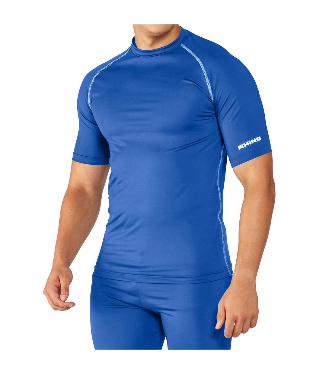 Base layer sport à manches courtes homme bleu roi Rhino-2