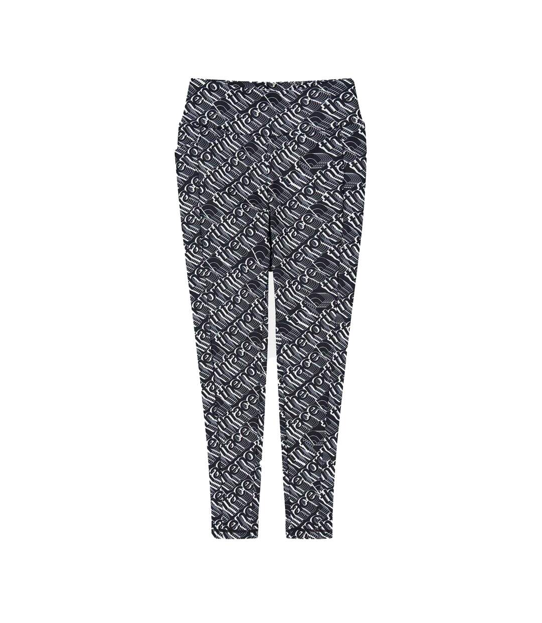 Womens/ladies All Over Logo High Rise Leggings Black The North Face-1