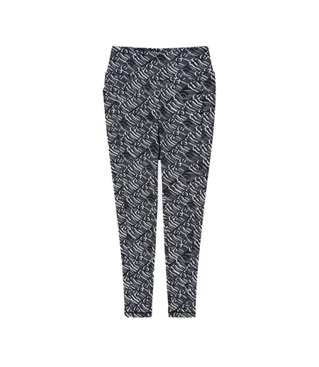 Womens/ladies All Over Logo High Rise Leggings Black The North Face