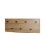 Patère Murale Double Miranda 80cm Chêne Foncé & Noir-1