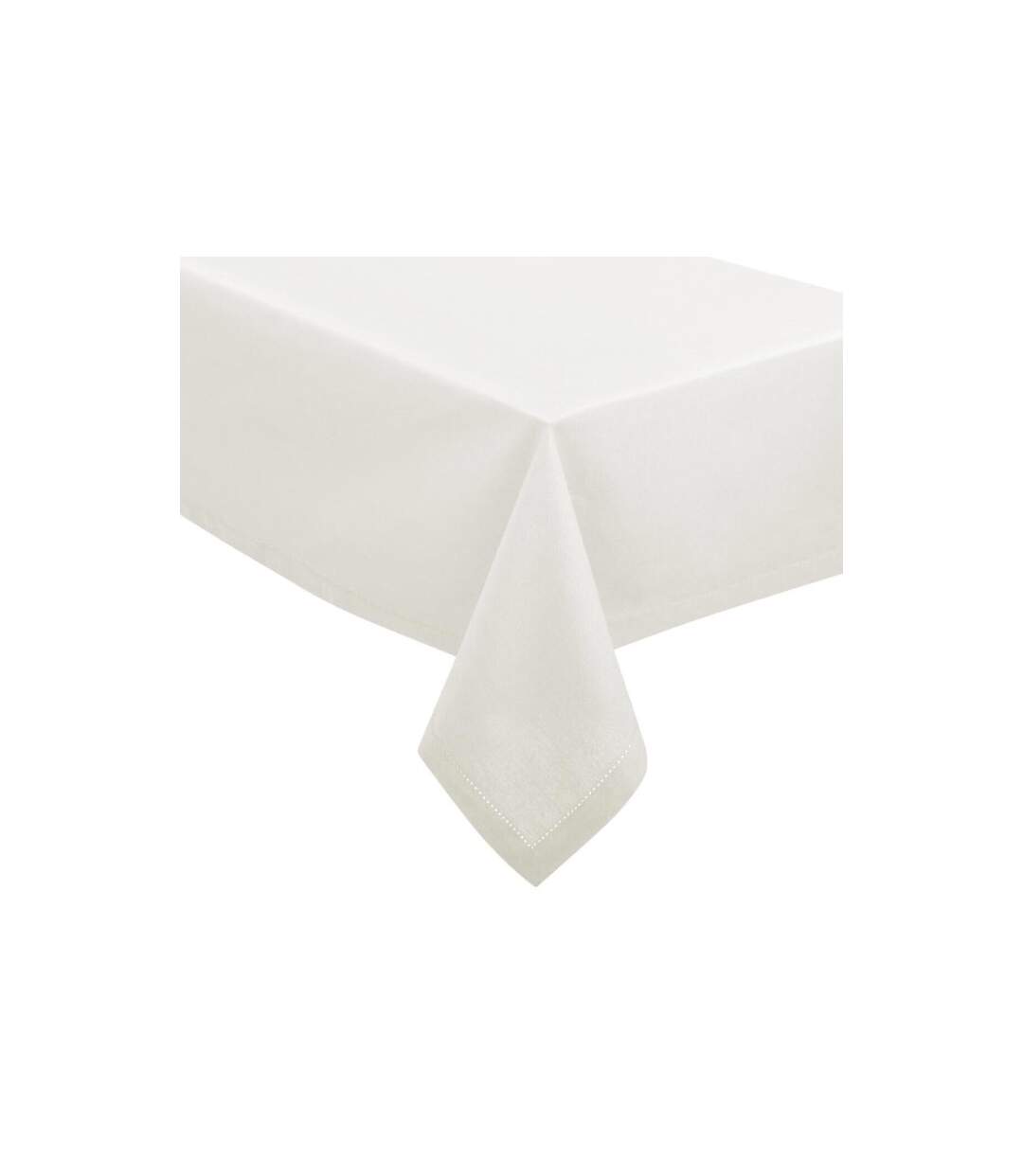 Nappe Rectangulaire Chambray 140x240cm Blanc-1