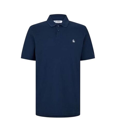 Polo Motif/style Logo Brodé Homme Bleu Original Penguin
