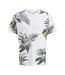 T-Shirt blanc/vert homme jack & jones drew-1