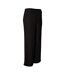 Womens/ladies meghan belted rib pants black Brave Soul