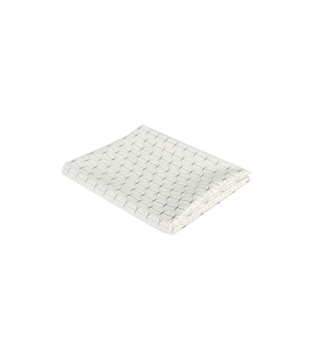 Nappe Rectangulaire Géométrique 140x250cm Argent-2