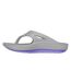 Womens/ladies Go Walk Arch Fit Flat Sports Sandals Grey Lavender Skechers-2