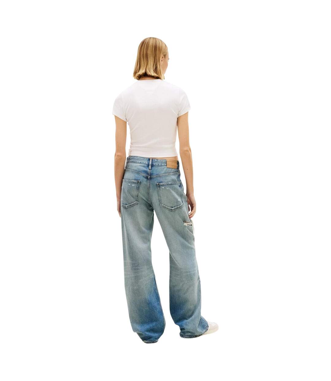 T-shirt Motif/style Logo Femme Écru Tommy Jeans-3