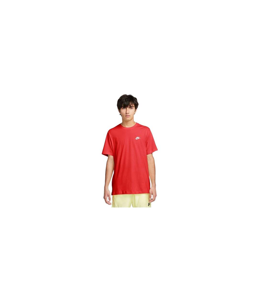 T-shirt Club Homme Rouge Vif Blanc Nike-2