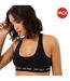 Pack Of 2  Womens/ladies Dibsdall Cotton Jersey Bralette  Black Jack Wills-2