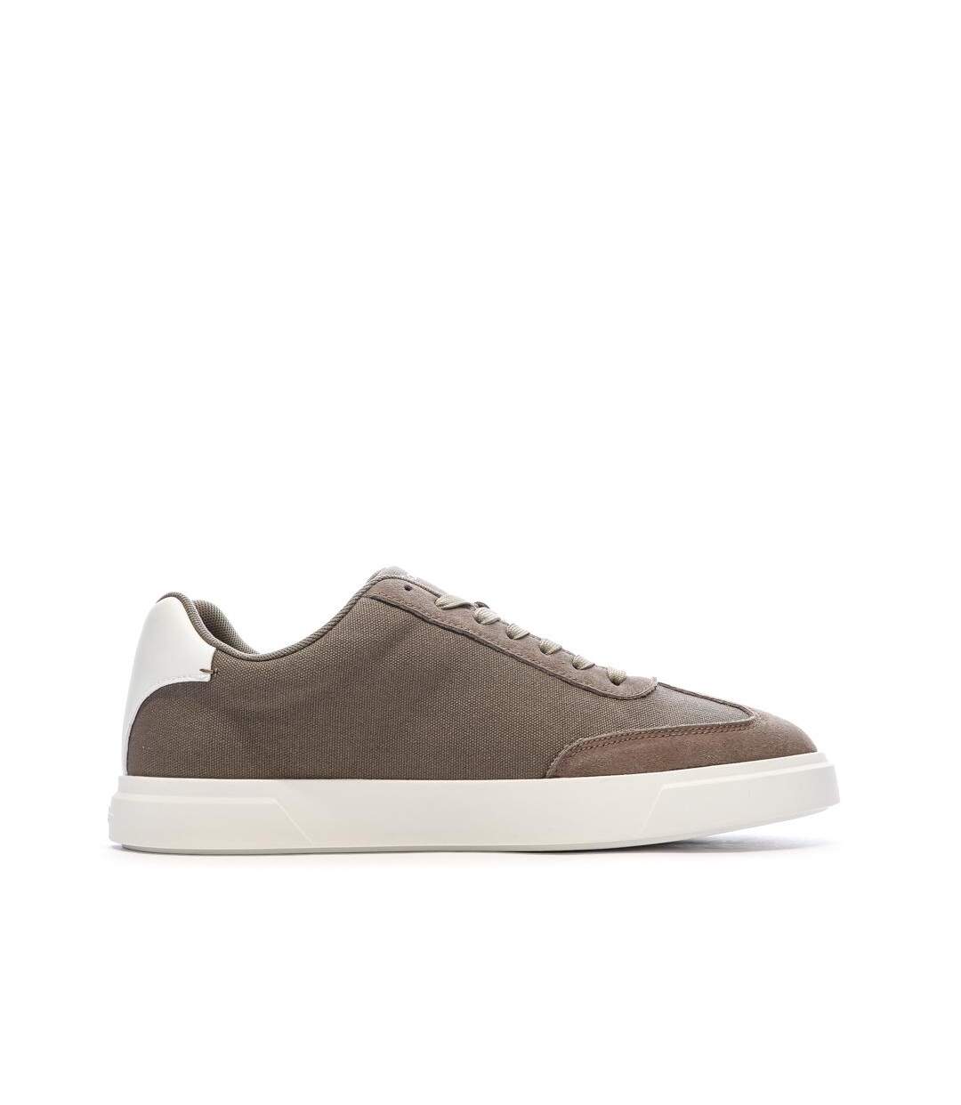 Baskets taupes homme calvin klein jeans low-2