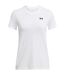 T-shirt Tech Femme Blanc Noir Under Armour-2