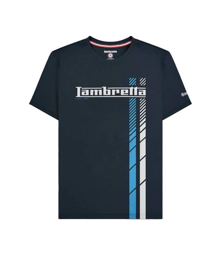 T-shirt Ss25 Homme Bleu Marine Blanc Bleu Lambretta
