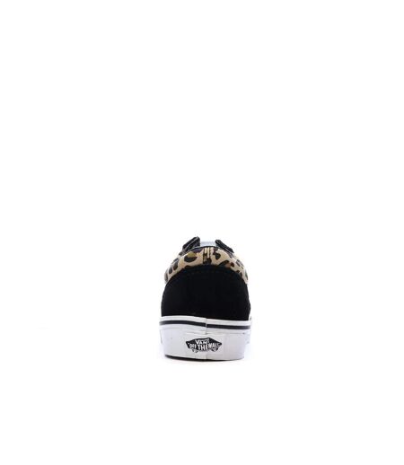 Baskets noir/léopard femme vans old skool animalier