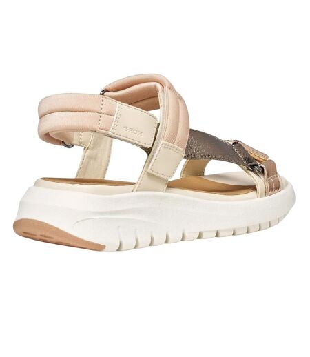 Sandales Flextride S Femme Jaune Beige Foncé Geox