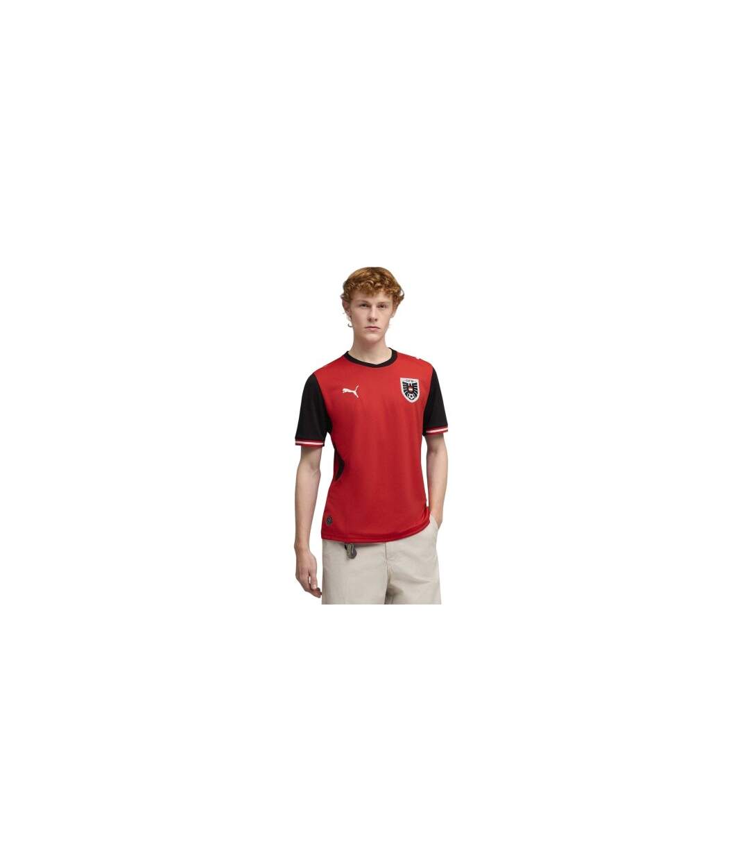 Mens World Cup 2026 Austria Fc Home Shirt Red Black Puma-1