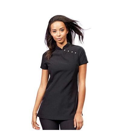 Pack Of 2  Ladies/womens *mika* Tunic / Health Beauty & Spa / Workwear  Black Premier
