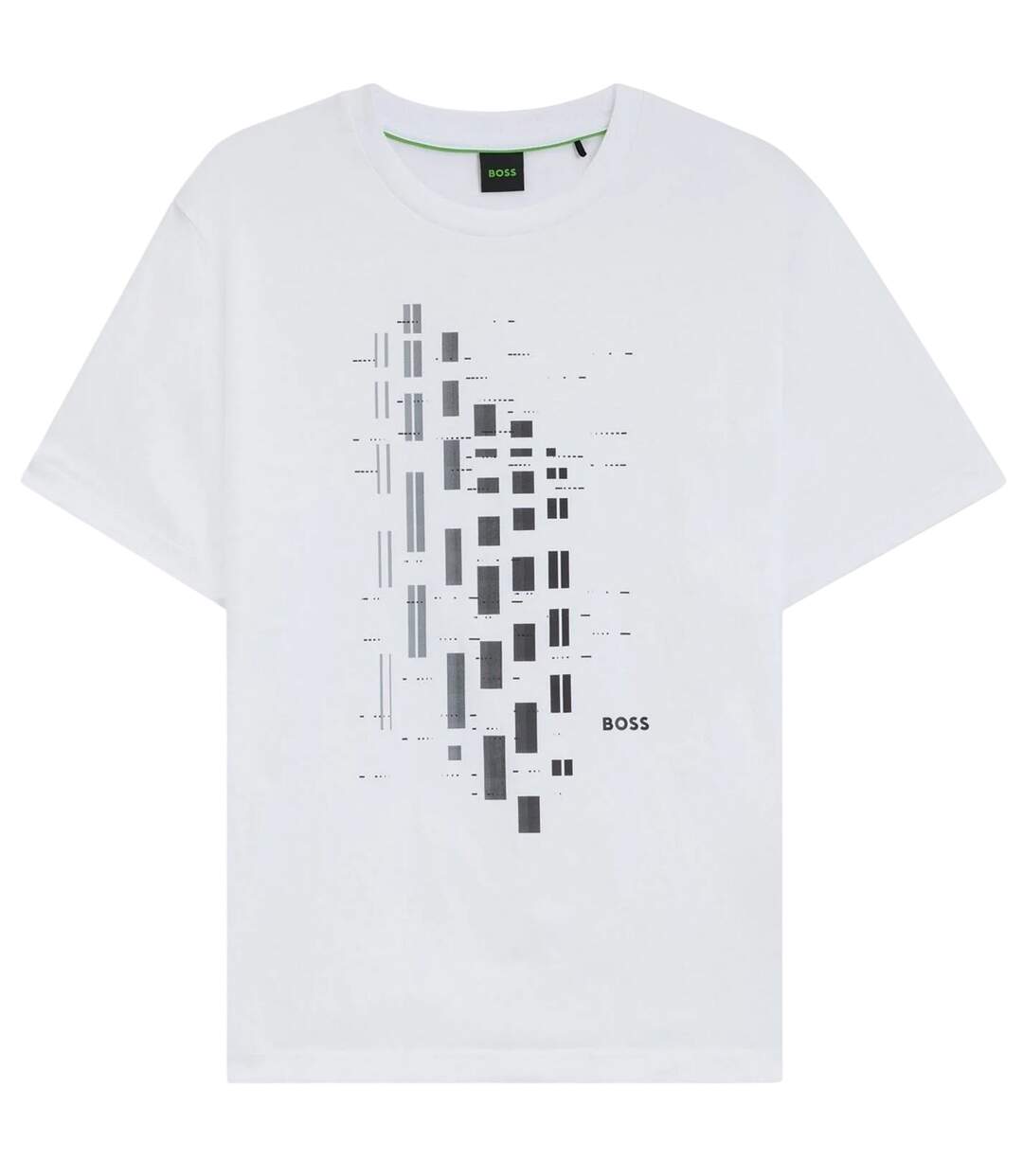 T-shirt Motif/style Géométrique Homme Blanc Boss-2