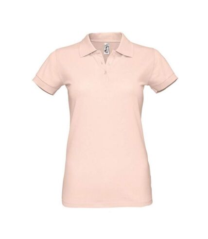 Polo manches courtes perfect femme rose pastel SOLS