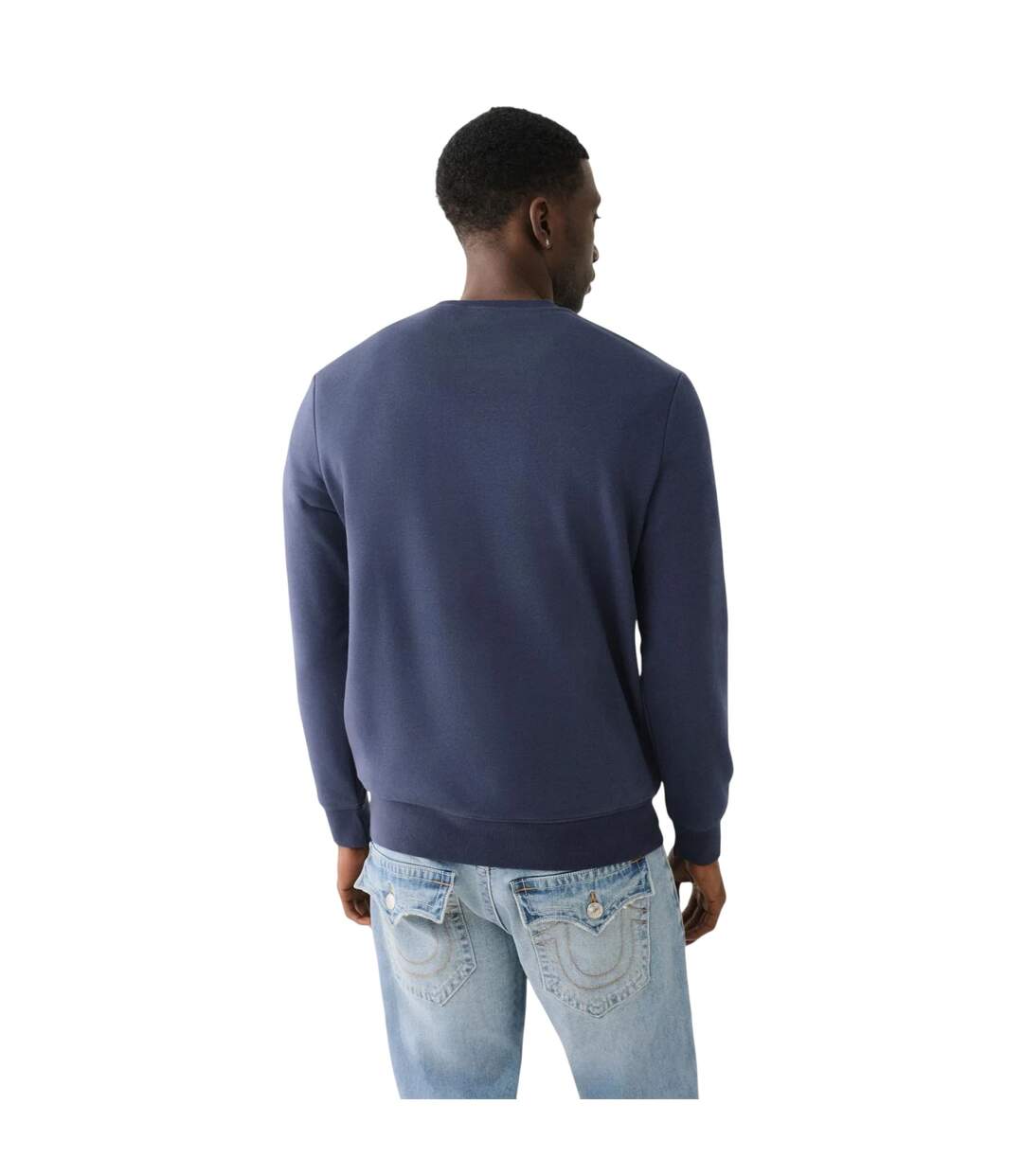 Mens Crew Neck Sweatshirt Dress Blue True Religion-3