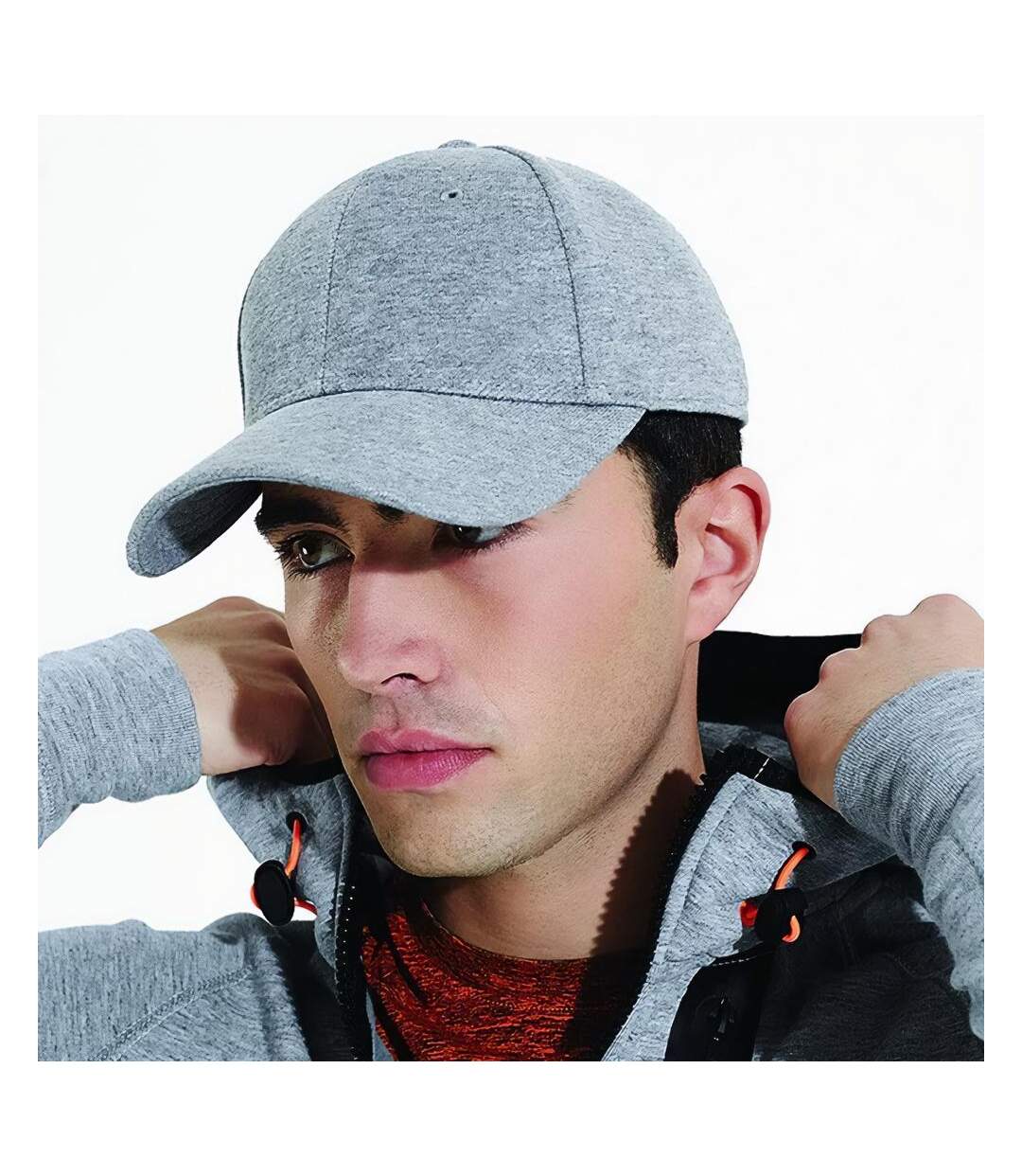 Casquette Baseball Adulte Unisexe Gris Beechfield-3