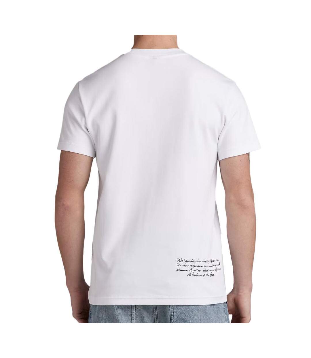 T-shirt blanc homme g-star raw d23897-2