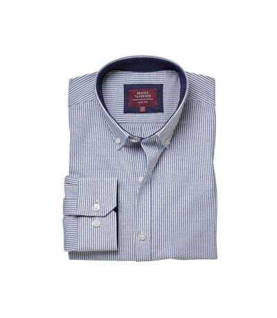 Chemise formelle lawrence homme bleu marine à rayures Brook Taverner