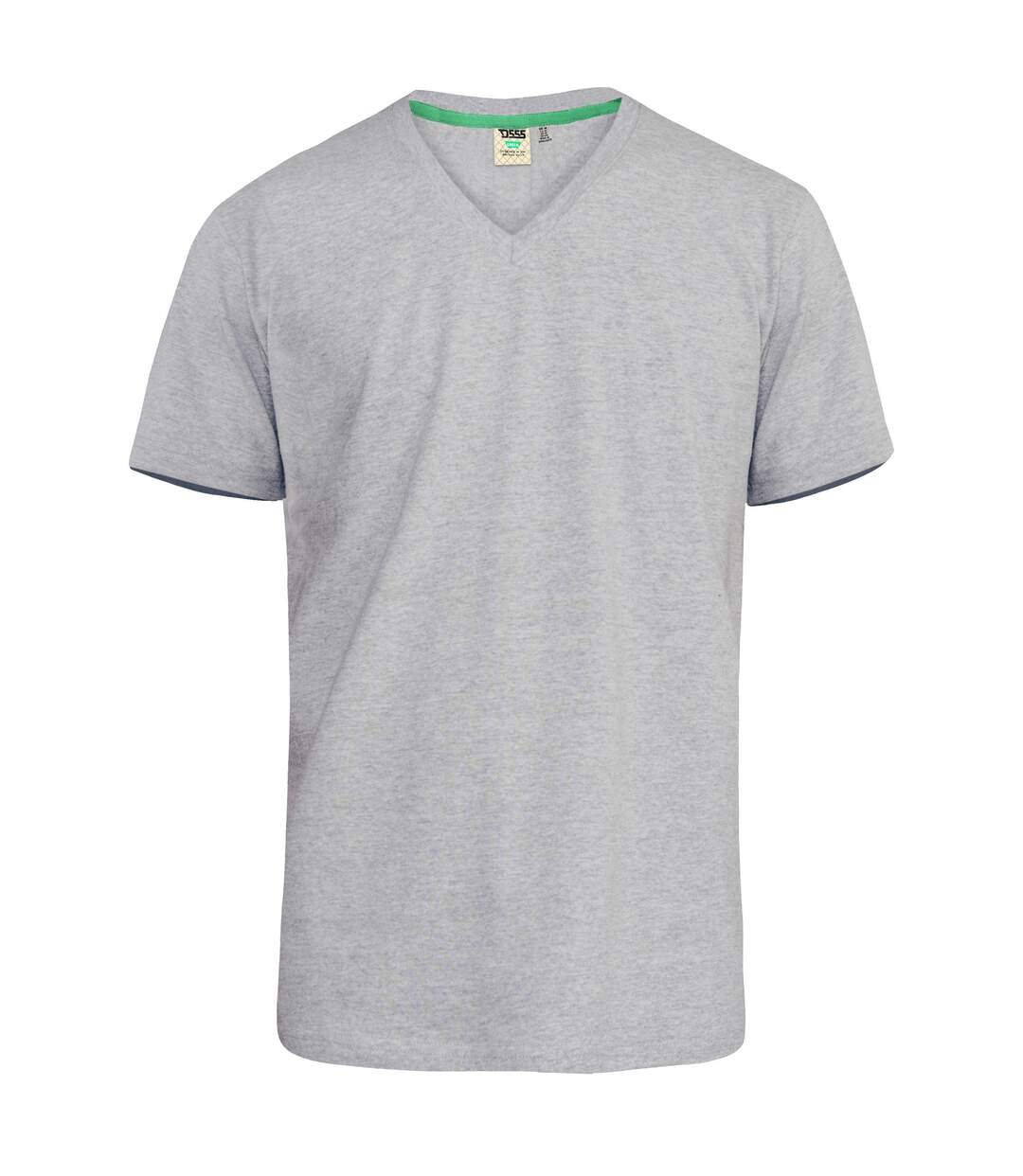 Duke Mens Signature-1 V-Neck T-Shirt (Grey Melange) - UTDC166-2