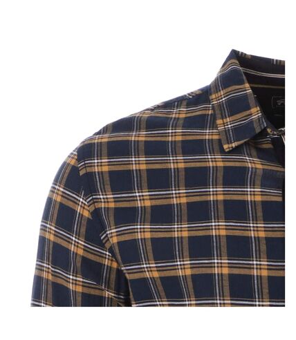 Chemise à Carreaux Marine/Jaune Homme RMS26 - L