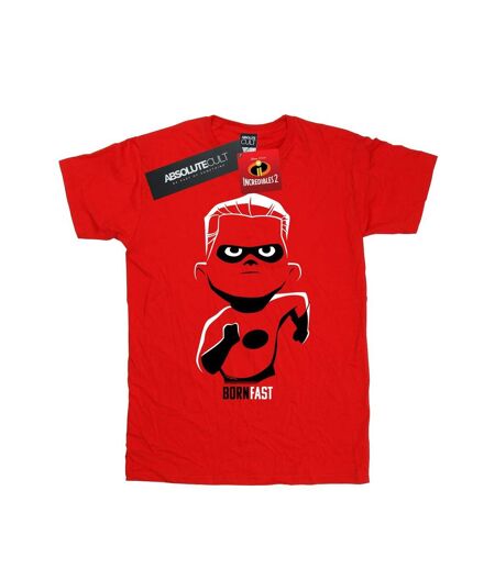 Disney Womens/Ladies Incredibles 2 Incredible Son Cotton Boyfriend T-Shirt (Rouge) - UTBI41891
