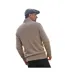 Mens Lincoln Lambswool Full Zip Cardigan Oat Marl WoolOvers-2