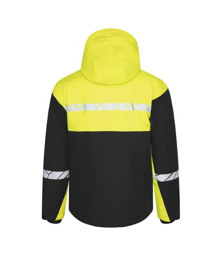 Doudoune Softshell Progression Homme Noir Jaune Projob
