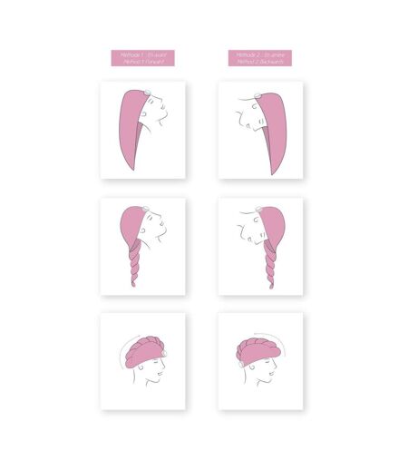 Kit Serviette & Charlotte Cheveux 60cm Rose