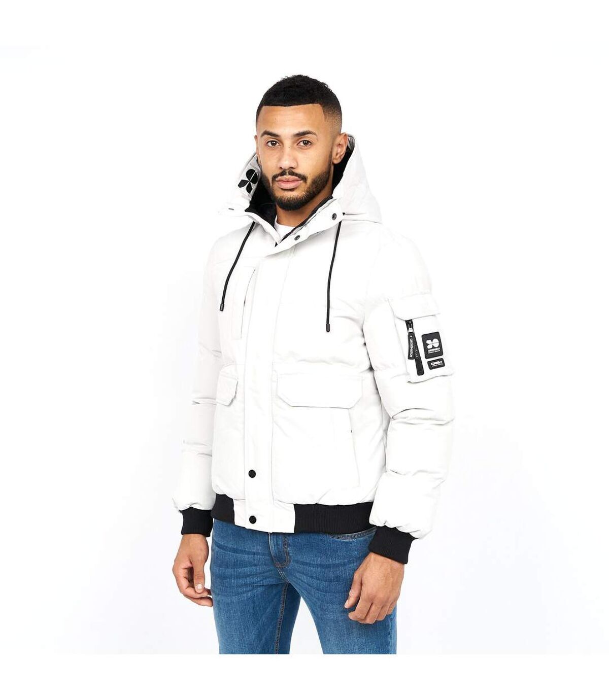 Crosshatch Mens Milwaka Jacket (Putty)
