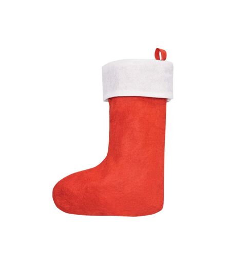 Nobo christmas stocking 36cm x 19cm red/red MidOcean