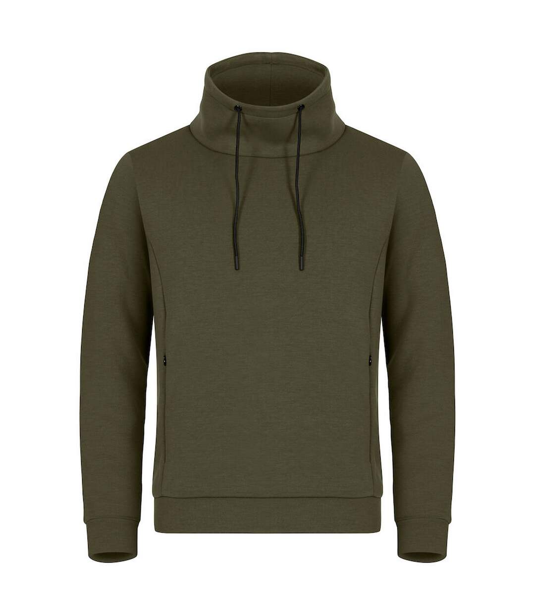 Sweat À Capuche Hobart Homme Vert Kaki Clique-1