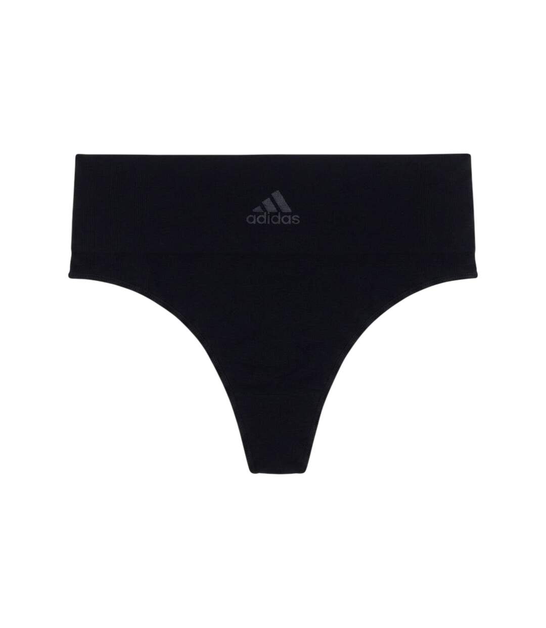 Pack Of 2  Womens/ladies Stretch Seamless Thong  Black Beige Adidas-2