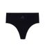 Pack Of 2  Womens/ladies Stretch Seamless Thong  Black Beige Adidas-2