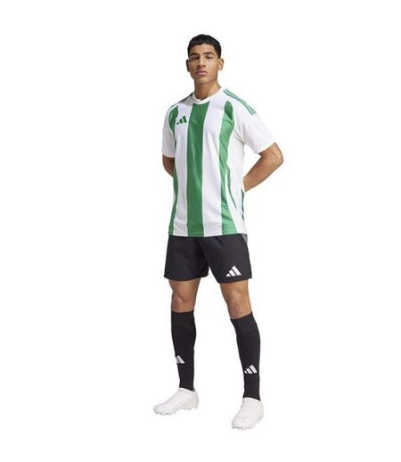 Maillot De Foot Style À Rayures Homme Blanc Vert Adidas